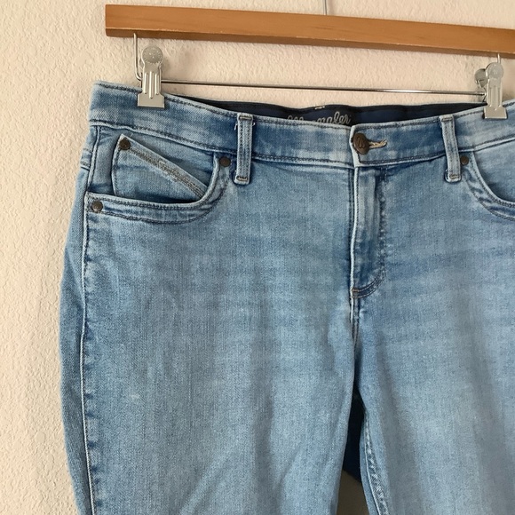 WRANGLER Women Bootcut Ultimate Riding Jeans Light Wash Boho Western Festival 34 - Picture 4 of 9